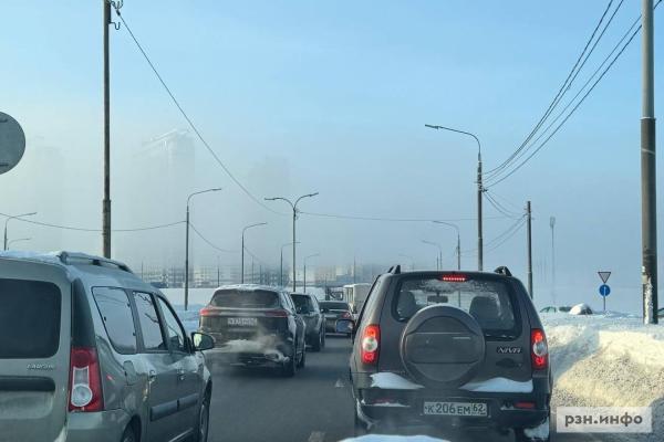 Рязань окутала морозная дымка