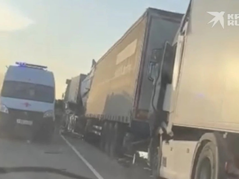 В Рязанской области в массовом ДТП с фурами пострадал мужчина