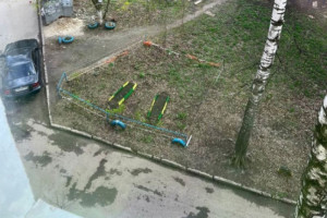 В рязанском дворе заметили «могилы»