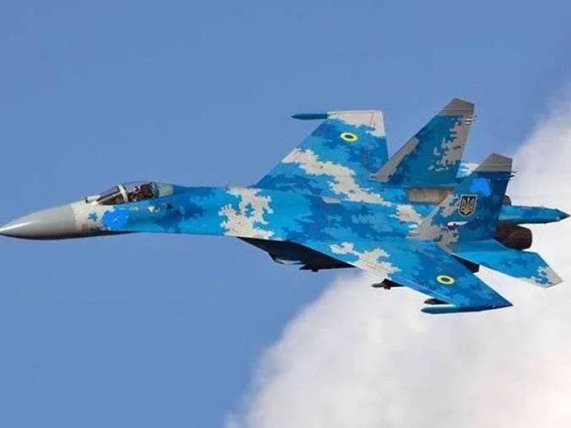 ВС России сбили украинский истребитель Су-27 ВС России сбили украинский истребитель Су-27