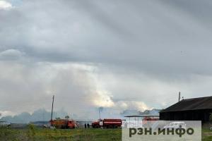 На ферме в Рязанской области произошел пожар