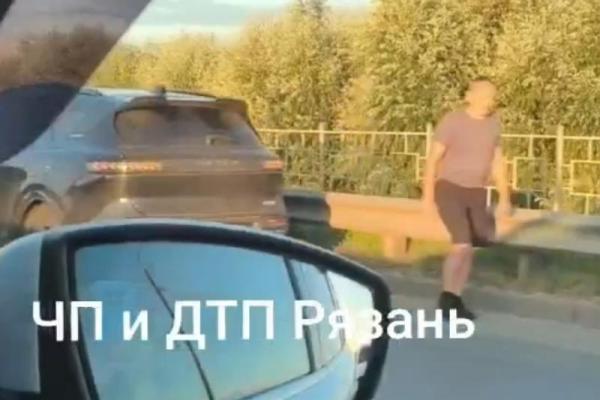 Рязанцы засняли ДТП на Окружной дороге