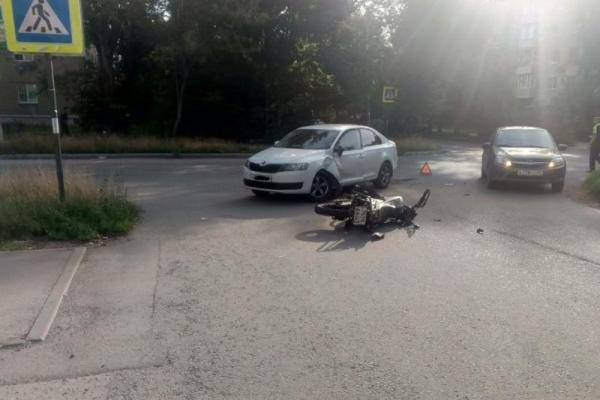 В Рязани начали поиск свидетелей после серьезного ДТП с мотоциклистом