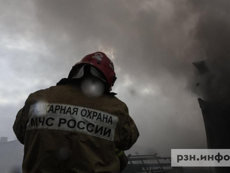 В Рязани горел строящийся многоквартирный дом на улице Зубковой