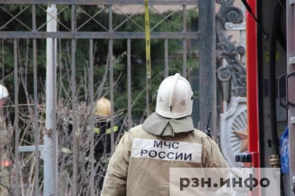 В рязанском селе случился пожар