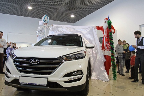 Новый Hyundai Tucson в Рязани презентовали на ежегодной Автомобильной Ёлке